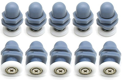 YUANQIAN Rollen für Duschtüren, 20 mm, Ersatzteil, 10 Stück (20mm) | Rollen für Duschtüren, 20 mm
