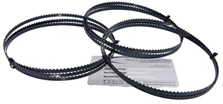 SMI - Set di 3 lame per sega a nastro per legno - 1425 x 10 x 0,65 mm, 6 denti