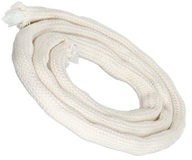 NKlaus 3 meter veke med glasfiber veke rund Ø 8mm för smältande ljus spritlampa oljelampa för renad lampolja paraffinolja trädgårdsbrännare paraffinlampa 1260