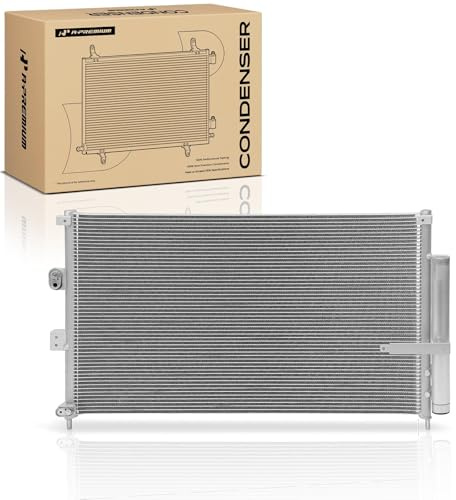A-Premium Air Conditioning Condenser Compatible with Honda & Acura | for Honda Civic 2006-2011 & Acura CSX 2006-2011 AC Condenser, Sedan, Parallel Flow Aluminum Core, Stable Cooling & OE Fit