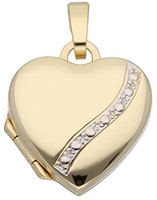 Damen Gold Schmuck 333 Gold Medaillon Anhänger
