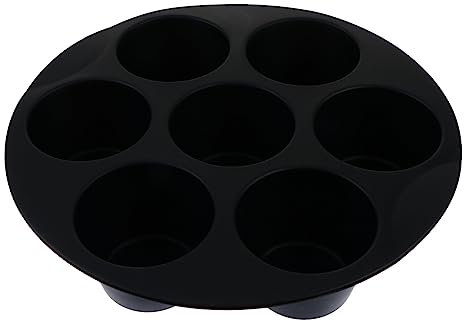 Mikinona 1pezzi Muffin Silicone Cake Cups Accessori Per Friggitrice Ad Aria Antiaderenti Riutilizzabili e Facili Da Pulire Per Cucina