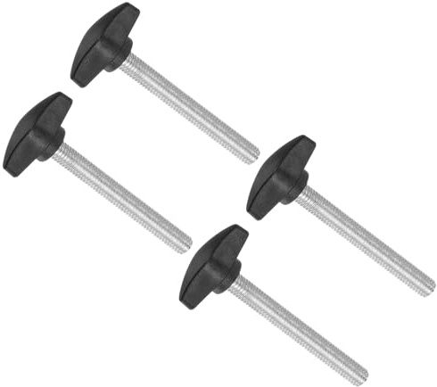 CoCud 4 Stück Tee Wing Knobs Daumenschraube M8 x 60mm Gewindeschraube | Kunststoff T-Daumenschraube Gewindestift Handknöpfe Griff, für Maschinen Drehbänke