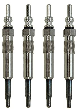 (Lot de 4) Bougie de préchauffage compatible avec CLIO 2 ESPACE KANGOO LAGUNA SCENIC TRAFIC MASTER 2 DUSTER LOGAN SANDERO ALMERA MICRA NOTE QASHQAI MOVANO VIVARO S40 V40 1,5 1,9 Dci Dti Ddis Di