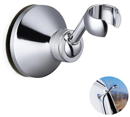 NatureSculpt Duschkopfhalter Magnetisch, 360° schwenkbar, Robustes und langlebiges Material, Perfekt für Van/Wohnmobile/Kastenwagen, Wasser und rostbeständig, Sichere, rutschfeste Halterung (Chrom)
