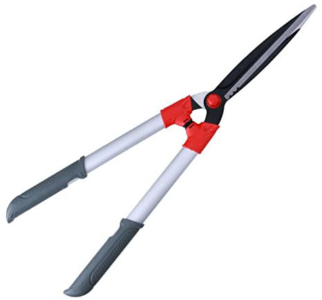 Garden Hedge Shears Gardening Tools with Strong Aluminum Handles Manual Clippers for Trimming Borders Topiaries Boxwood and Decorative Grasses