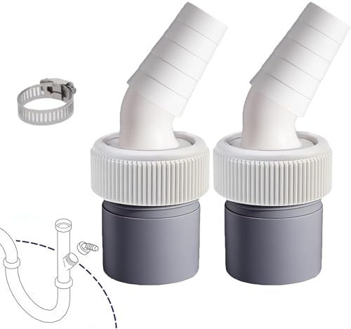 Geschirrspüler und Waschmaschine Abfluss Adapter mit Abgang für Rohr Ø40 mm und Eingang Ø19-23mm,Waschmaschine Geschirrspüler Anschluss Ablauf,Ablaufschlauch Adapter,Ablaufschlauch Endstück