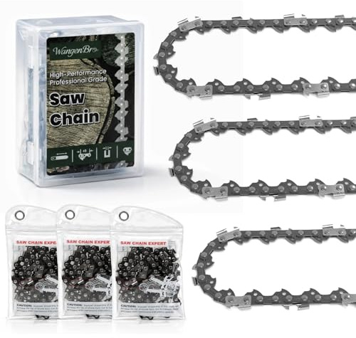 New 18 Inch Chainsaw Chain 3/8LP Pitch .050 Gauge 62 Drive Links, 18 Inch Replacement Chain for EGO, Dewalt, Greenworks, Kobalt, Ryobi, Husqvarna, Echo, Poulan, Black+Decker, Atlas and More - S62