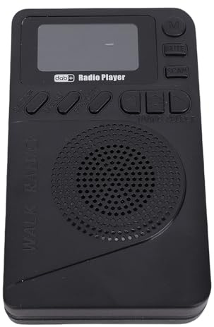 Annadue Radio Portable 3 en 1, Dab FM Double Bande avec RDS Bluetooth et MP3, écran Couleur 1,44, Batterie 1000 MAh, Prise en Charge de Carte 128 Go, Design Compact pour Les
