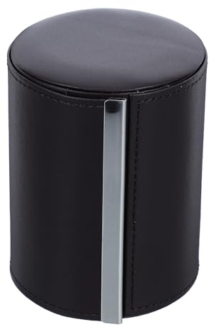 BAZEITFLOW Scatola Porta Cravatta in Pelle Pu Chiusura Magnetica, Organizer da Viaggio Tondo per Cravatte e Fiocchi, Facile da Pulire e Antirughe per Eventi Formali e Riunioni di Lavoro