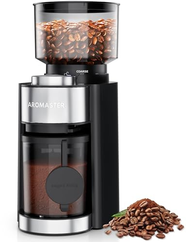 Conical Burr Coffee Grinder,3-Ear Portafilter Holder