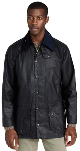 Barbour Beaufort-Chaqueta de Cera, Azul (Navy 000), M para Hombre