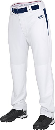 Rawlings Herren semi-Relaxed Hose mit Taille fügt, Jungen, Weiß/Navy