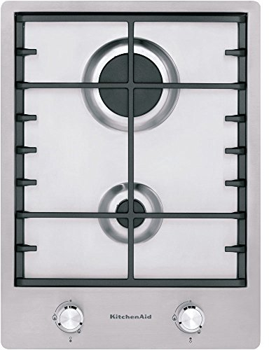 Plaque Gaz 2 feux-Kitchenaid KHDD238510 - Plaque de cuisson Gaz - Dimensions produit (LxP en cm) : 38 / 51