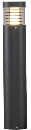 Lucande LED Wegeleuchte/Pollerleuchte 65cm, Aussenleuchte spritzwassergeschützt IP54 15W Gartenlampe warmweiß (3.000K)