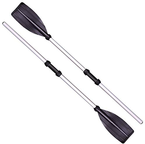 Stecto 2pcs 126cm Doppelpaddel, Kajakpaddel, einstellbare Länge Abnehmbare Kajakruder aus Aluminiumlegierung, professionelles leichtes Kanupaddel, für Schlauchboot, Beiboot, Floß