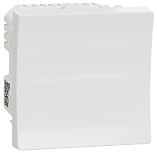 Schneider Electric NU353718W Wiser Unica - bouton poussoir - 10A - zigbee - blanc - méca seul