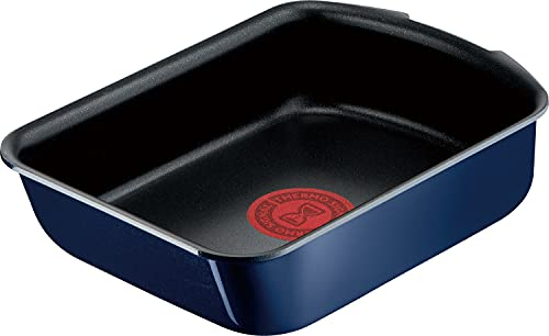 Tefal T-fal L43718 Egg Roaster with Removable Handle, 5.1 x 7.5 inches (13 x 19 cm), Non-Stick, Notification Mark for Optimal Temperature, Dedicated to Gas Fire, Ingenio Neo Royal Blue Intense Egg