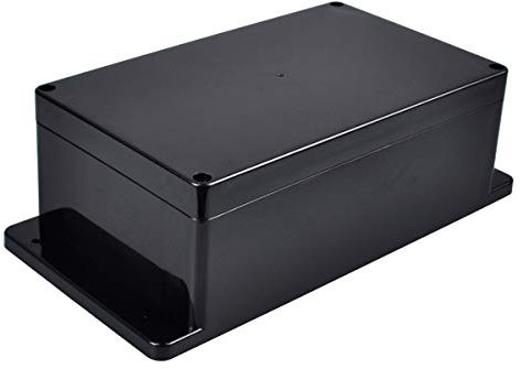 Project Box with Fixed Ear Therlan DIY IP65 Waterproof Junction Box ABS Universal Electronics Project Enclosure Black Project Boxes Dustproof Plastic Case Indoor Outdoor Connecting (200 * 120 * 75mm)