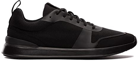 Clarks Men's Lt Lace Sneaker, Tejido Negro., 44.5 EU