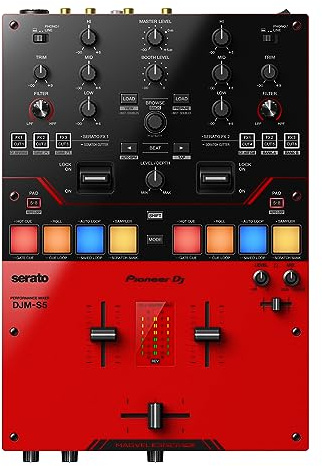 Pioneer DJ DJM-S5 Mezclador de 2 canales para Serato DJ