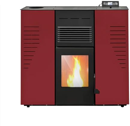 Sannover Pelletofen Slim Astral 12 kW Bordeaux