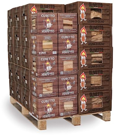 Leña de olivo + leña de fuego (Olivetto + Cubito) (35+10)