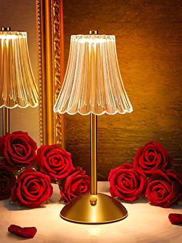 One Fire Table Lamp,Rechargeable Lamp Battery Lamp,Dimmable Bedside Lamp for Bedroom,3 Colors Touch Lamps Bedside Lamps Rechargeable Light,Small Lamp Battery Lights Indoor Table Lamps for Living Room