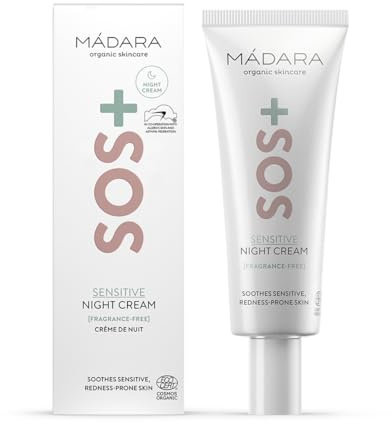 MÁDARA SOS+ Sensitive Nachtcreme 70 ml - Feuchtigkeit für Empfindliche Haut
