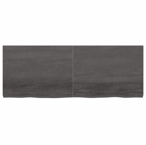 Tidyard Massivholz-Badezimmer-Waschtischplatte Arbeitsplatte Holzplatte Arbeitsplatte Waschtischkonsole Tischplatte 160 x 60 x 6 cm (L x B x T) Mit Naturkante,Max.Tragfähigkeit mit Halterung: 38,4 kg