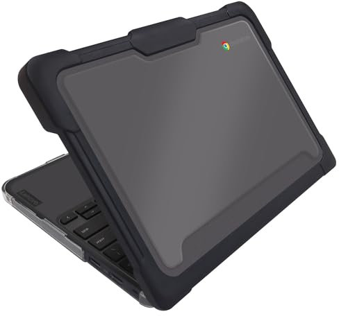 Techair TACHS004 Funda protectora para Lenovo 300e/500e 3rd Gen Chromebook, 11.6 black/clear