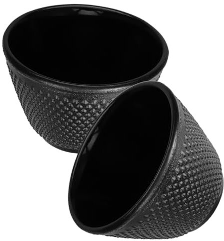 iplusmile 2stücke Gusseisen Teebecher Drinkware Tee Tassen Retro Stil Kung Fu Teegeschirr