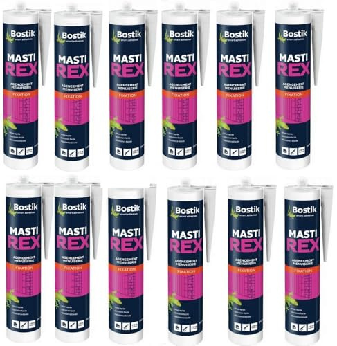 Mastic BOSTIK MASTIREX - Pack de 12 Cartouches