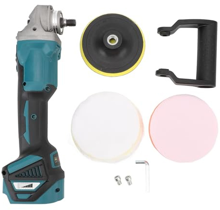 YDuupxe Polisseuse Tampon 2000-4800 TR/Min, 6 Vitesses, Alimentée par Batterie 18V, sans Balais, Rectifieuse et Polisseuse sans Fil