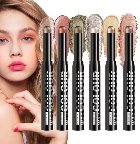 Cream Eyeshadow Stick for Eyes - Shimmer Eye Pencil, Matte Crayon | Multi-Use Color Shadow Crayon for Priming Lids for Professional Party Wear Makeup Smudgeproof Long Lasting Eye Base