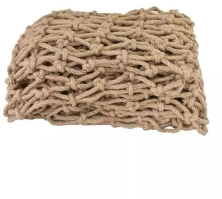 Vielseitiges Hanfnetz Kletternetz - Strapazierfähiges Jute-Rankgitter für Gartenbedarf Hochfestes Outdoor-Zubehör Langhörnige Hofausrüstung