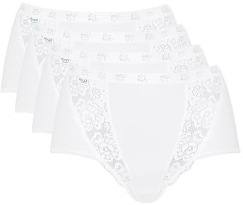 Sloggi Femme Chic Maxi 4p Culotte, Blanc (White 0003), 48 EU