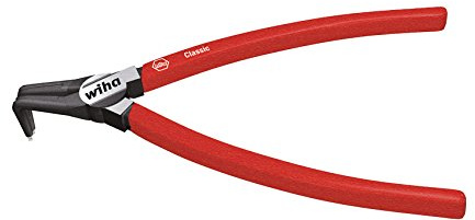 Wiha Sicherungsringzange Classic mit MagicTips® für Aussenringe (Wellen) mit abgewinkelter Form in Blister (36980) A 11, 140 mm