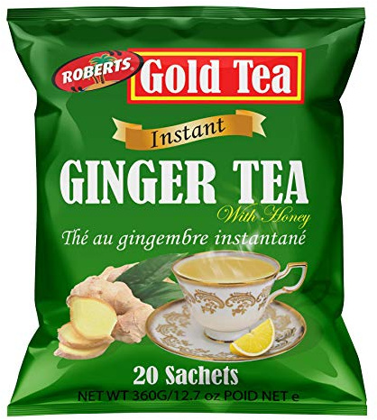 Gold Tea Instant Ginger Tea with Honey 360g (20 Sachets)