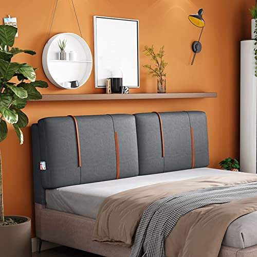 ZZYK Kopfteil Bettrückenlehne Wandkissen Großes Keilkissen Lendenwirbel Stützpolster Tagesbett Kissen Mit Abnehmbarem Kopfteil Schonbezug,Marine,Paste 70.8/180cm