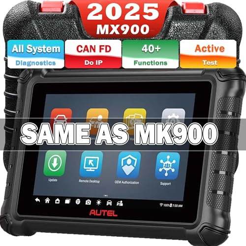 Autel MaxiCheck MX900 Scanner, 2026 Bidirectional Scan Tool with 3000+ Active Tests, All System Diagnosis, CAN FD/Do IP, OE No-IP Limited, Upgrade MK808S MK808BT MX808S MK808Z Same as MK900