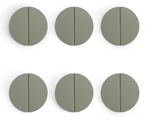 Evionlin Maniglie a semicerchio per cassetti verdi, 6,3 cm, 12 pezzi (mezza rotonda in ottone spazzolato a mezza luna, pomelli a semicerchio con viti per armadio da cucina, camera da letto, mobili