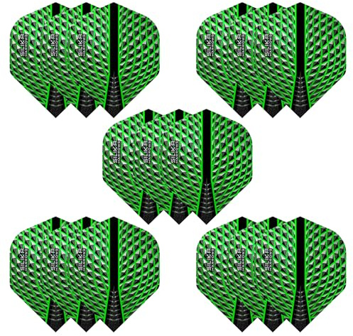 Harrows SILIKA Nr. 2 | Set mit 5 Premium extra starken Dart-Flights in Standardform (15 Flights)