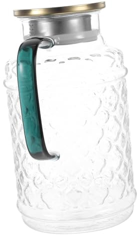 BESTonZON Pentola Dellacqua Brocca Da Tè Per Frigorifero Brocca Per Bevande Brocca Dacqua Fredda Brocca Con Beccuccio Brocca Caffè Brocca D'acqua Fredda Con Coperchio Acciaio Inossidabile