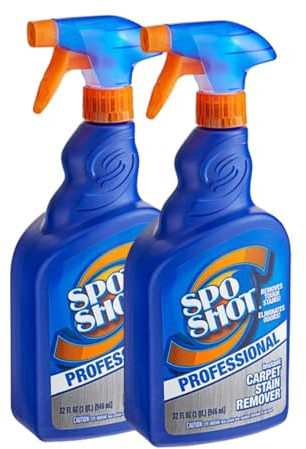 Parkway Distributors Spot Shot Professional - Eliminador de manchas instantáneo para alfombras, spray de gatillo de 32 onzas (paquete de 2) Bunndled con una bolsa segura PD Ship