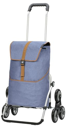 ANDERSEN Einkaufstrolley - Treppensteiger Royal Shopper Auke Flieder | ideal für Treppen, aus Alu, hohe Tragkraft, bis 50 kg - Tasche mit Rucksackfunktion, Innenfach, Seitenfach, 46 L