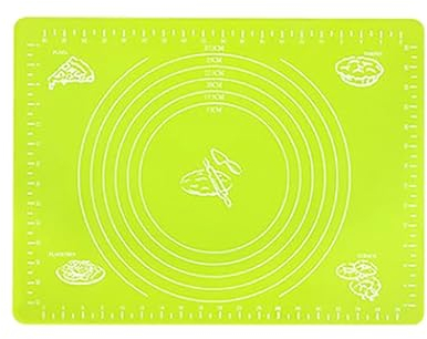 Tapis de Cuisson Silicone Tapis en Silicone for pétrir la pâte, feuille de gâteau aux biscuits, outils de cuisson, roulement antiadhésif, grands tampons de pâte, accessoires de feuille ( Color : Green