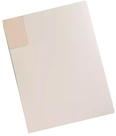 IBOWZ Kunststoff-Ordner Ordner, 60 Taschen, Präsentationsmappe für Präsentationsbücher, Dokumentenmappe für Präsentationen, Ablage von Dokumenten im Schulbüro, Weiß
