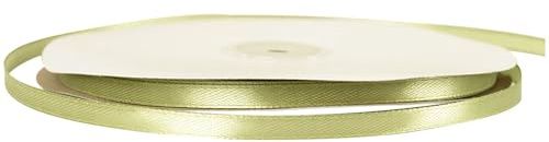 91 m x 6 mm dünnes, salbeigrünes Weihnachtsband, 1/5 Zoll schmales, salbeigrünes Satinband zum Verpacken von Weihnachtsgeschenken, Kuchen, Haarschleifen