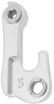 The Lord of the Tools 1Pc Bike Tail Hook Aluminum Alloy Derailleur Gear Mech Hanger Rear Derailleur Hanger Rear Wheel Mechanical Shift Hook Compatible with GT Bikes, Silver